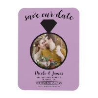 Bague de mariage Violet Lilas Photo Enregistrer la