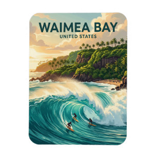 Magnet Flexible Baie de Waimea Hawaii