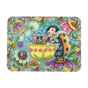 MAGNET FLEXIBLE BAIN À BULLE TULIP POUR MÈRE LADYBUG & ENFANTS