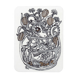 Magnet Flexible Bain Fleur Dragon Bébé