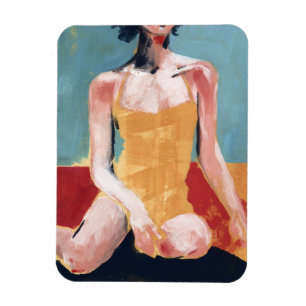 Magnet Flexible Bain vintage - maillot de bain jaune