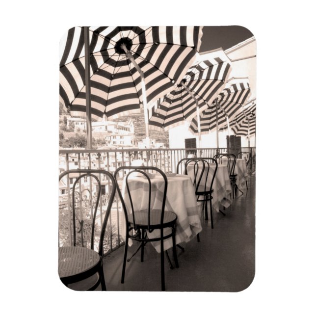 Magnet Flexible Balcon de restaurant pittoresque, Italie (Vertical)