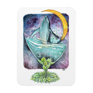 Magnet Flexible Baleine Sous La Lune