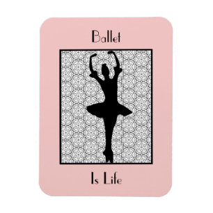 Magnet Flexible Ballerina Silhouette Ballet Est La Vie