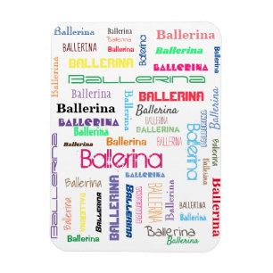 Magnet Flexible Ballerina Typographie Aimant photo flexible