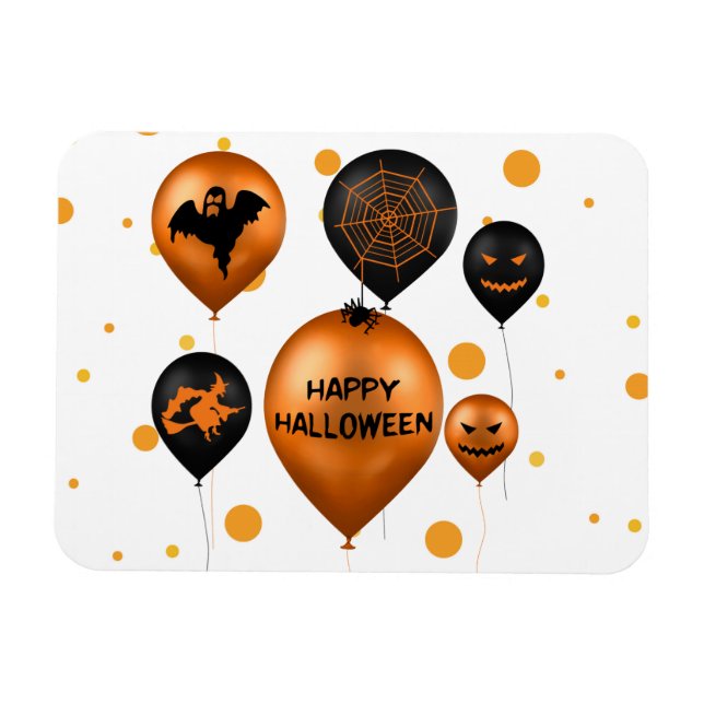 Magnet Flexible Balloons pour fête d'Halloween joyeuse (Horizontal)