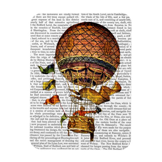 Magnet Flexible Ballotte à air chaud avec drapeaux (Vertical)