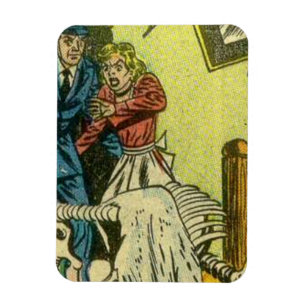 Magnet Flexible Bande dessinée d'horreur effrayante et Vintage