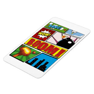 Magnet Flexible Bande dessinée polices de dessins animés!