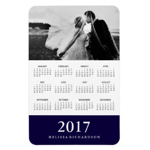 Magnet Flexible Bande noire de la marine   Elegant Calendrier Phot