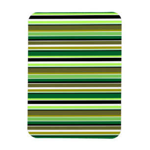 Magnet Flexible Bandes blanches vert mignonne