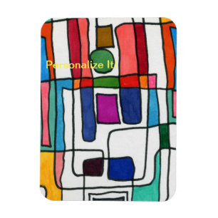 Magnet Flexible Bandes rectangulaires chaudes et cool avec accent