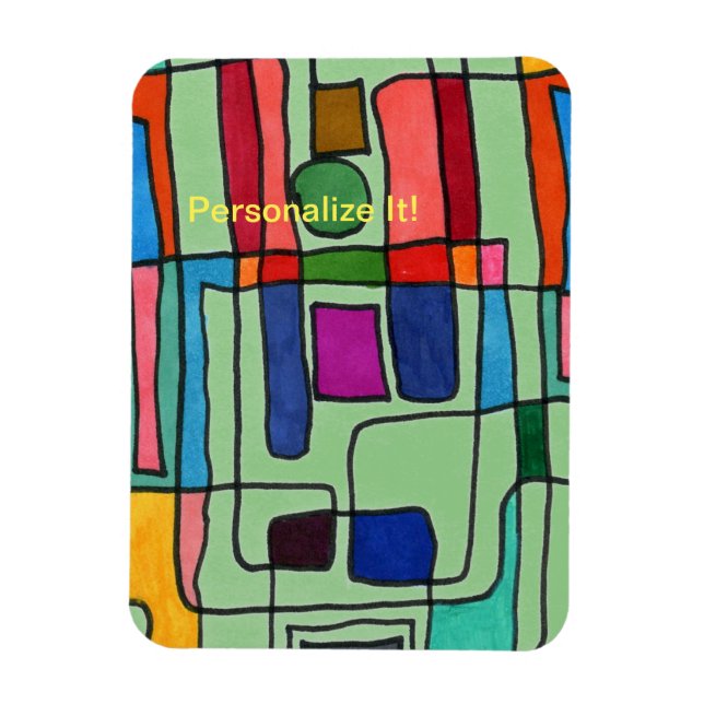Magnet Flexible Bandes rectangulaires chaudes et cool avec accent  (Vertical)