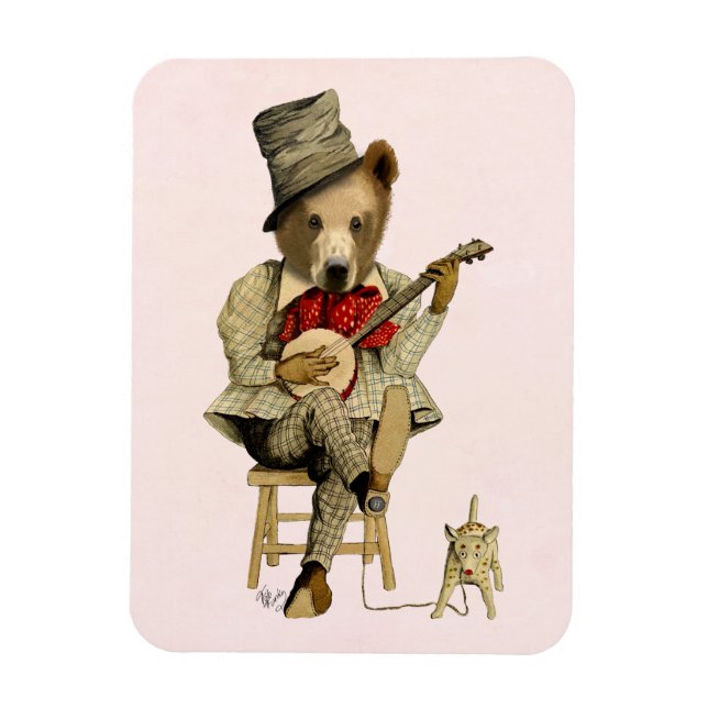 Magnet Flexible Banjo Bear 3 (Vertical)