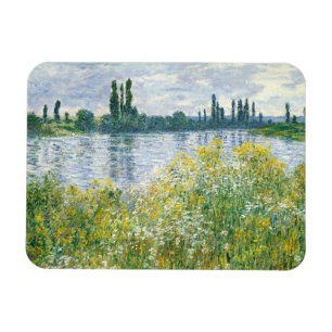 Magnet Flexible Banques de Claude Monet   de la Seine, Vetheuil,
