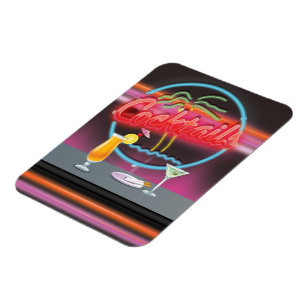 Magnet Flexible Bar de nuit avec cocktails et boissons