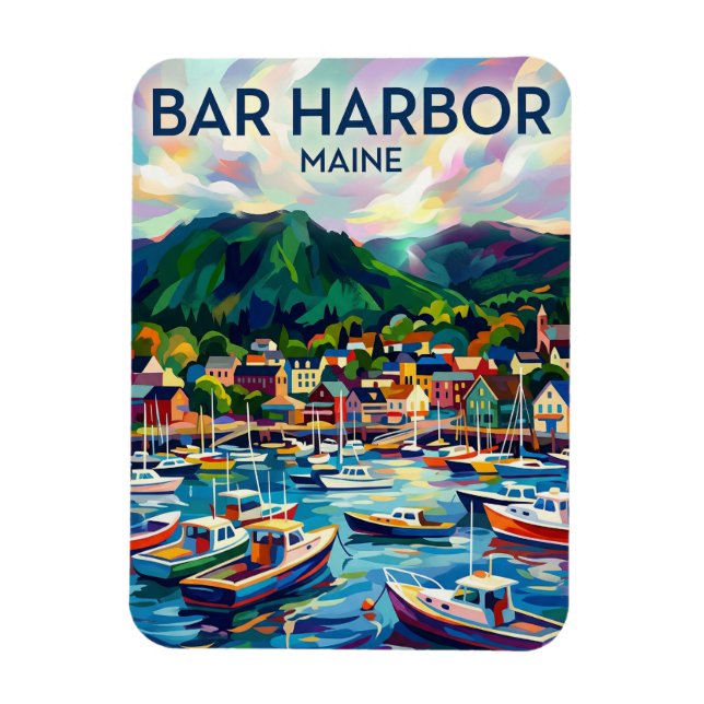 Magnet Flexible Bar Harbor États-Unis (Vertical)
