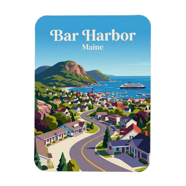 Magnet Flexible Bar Harbor États-Unis (Vertical)