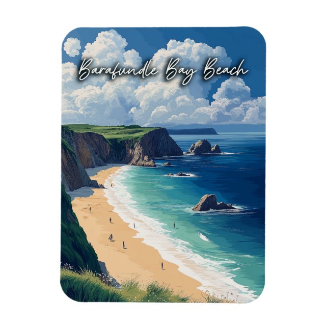 Magnet Flexible Barafundle Bay Beach Wales (Vertical)