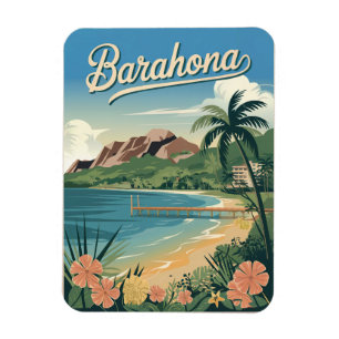 Magnet Flexible Barahona République Dominicaine Vintage