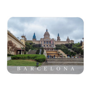 Magnet Flexible Barcelona Palau Nacional vue aimant frigo