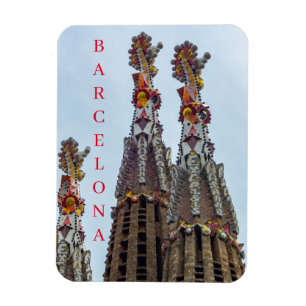 Magnet Flexible Barcelone Sagrada Familia steeples aimant frigo