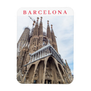 Magnet Flexible Barcelone Sagrada Familia vue réfrigérateur aimant