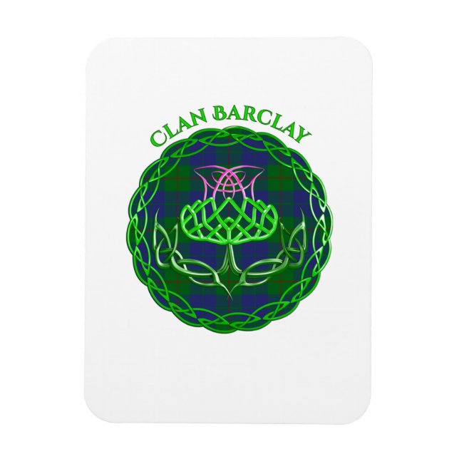 Magnet Flexible Barclay Scottish Tartan Celtic Thistle (Vertical)