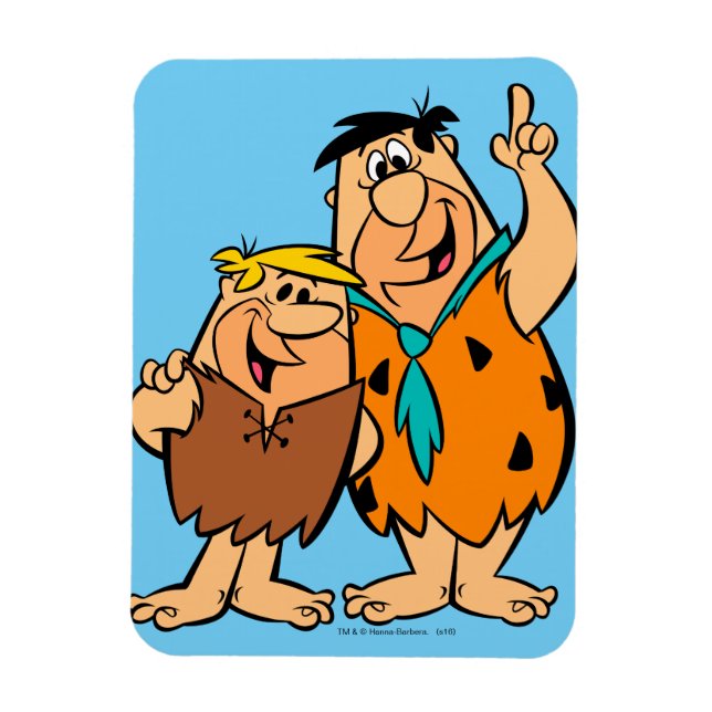 Magnet Flexible Barney Rubble et Fred Flintstone (Vertical)