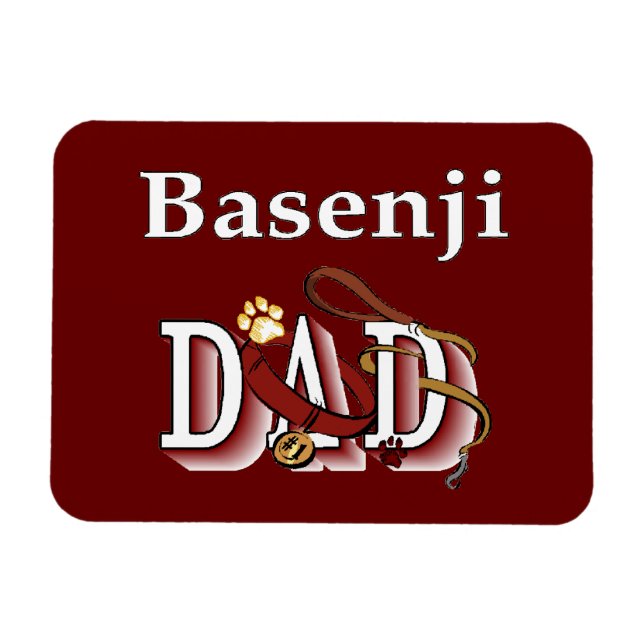 Magnet Flexible Basenji Papa (Horizontal)