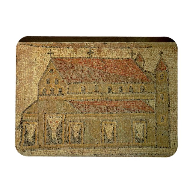 Magnet Flexible basilique chrétienne, trottoir en mosaïque, époque (Horizontal)