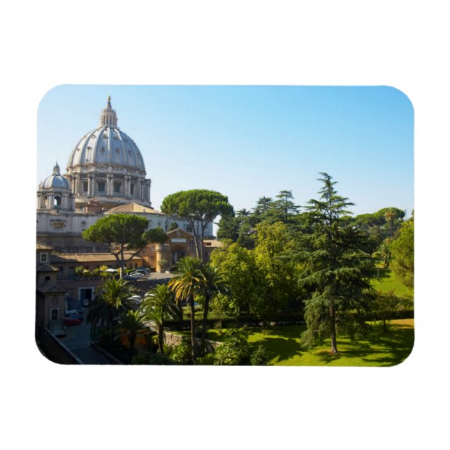 Magnet Flexible Basilique Saint-Pierre, Cité du Vatican, Rome, Ita (Horizontal)