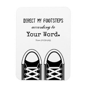 Magnet Flexible Baskets noirs de hippie avec l'écriture sainte