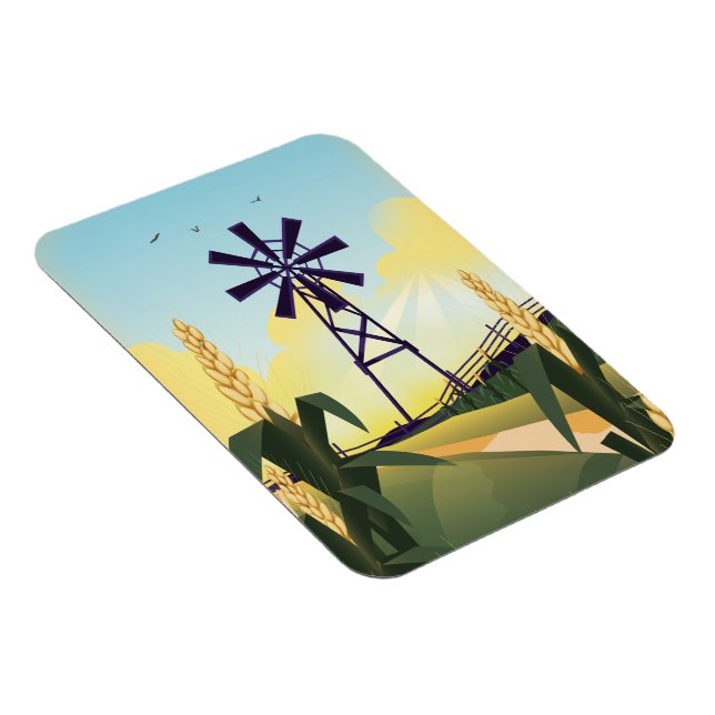 Magnet Flexible Basse-cour et moulin à vent (Côté Droit)