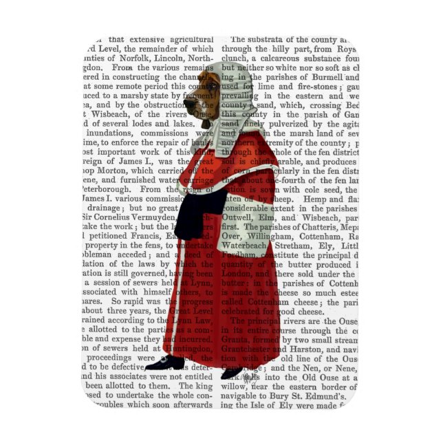 Magnet Flexible Basset Hound Juge Full (Vertical)