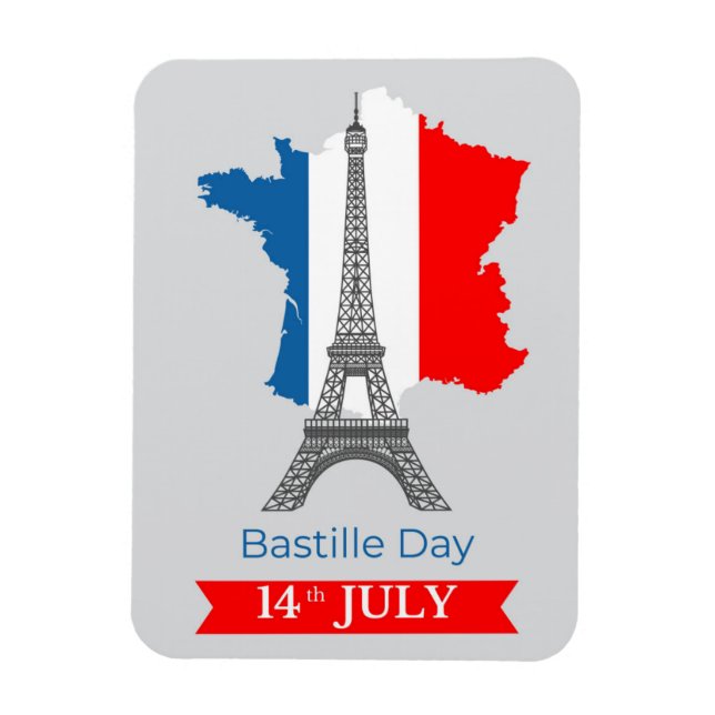 Magnet Flexible Bastille Day (14th July) (Vertical)