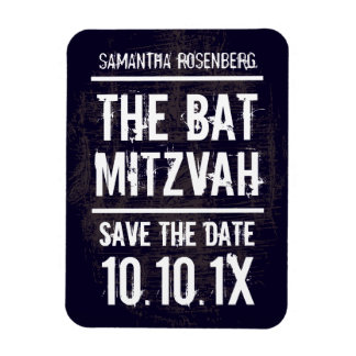 Magnet Flexible Bat mitzvah Rock Band Enregistrer l'aimant Date, n