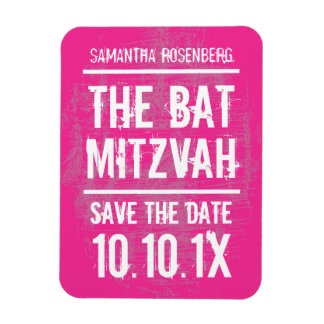 Magnet Flexible Bat mitzvah Rock Band Enregistrer l'aimant Date, r