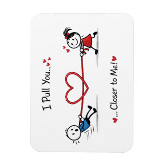 Magnet Flexible Bataille d'amour de bonhomme bâton