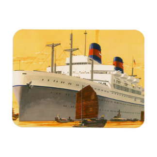 Magnet Flexible Bateau de croisière vintage en Orient avec Junks B
