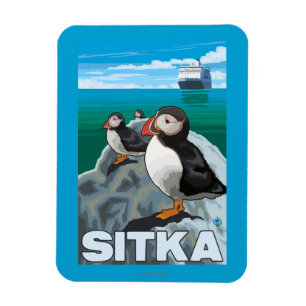 Magnet Flexible Bateau de pêche et de croisière - Sitka, Alaska