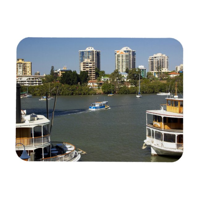 Magnet Flexible Bateaux à roues à aubes, Brisbane River, Brisbane, (Horizontal)