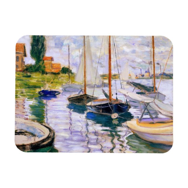 Magnet Flexible Bateaux à voile sur la Seine au Petit Claude Monet (Horizontal)