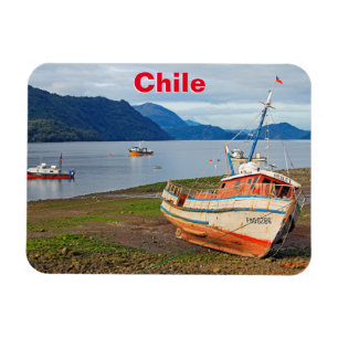 Magnet Flexible Bateaux de pêche, Hornopiren, Chili
