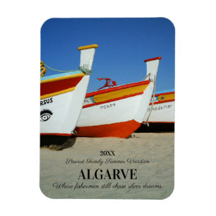 Magnet Flexible Bateaux de pêche sur la plage de l'Algarve Photo