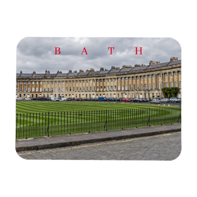 Magnet Flexible Bath Royal Crescent vue réfrigérateur aimant (Horizontal)