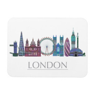 Magnet Flexible Bâtiments couleur Skyline de Londres