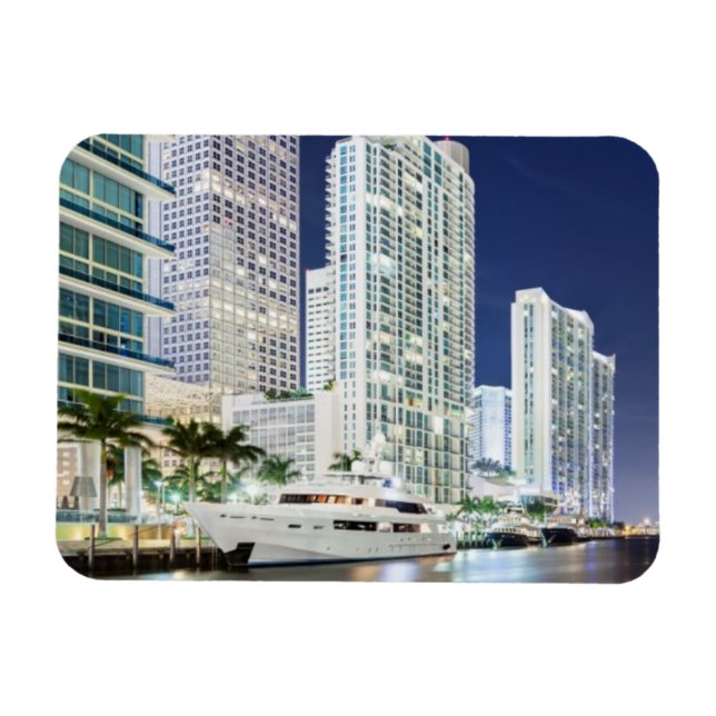 Magnet Flexible Bâtiments le long de la promenade de Miami River (Horizontal)