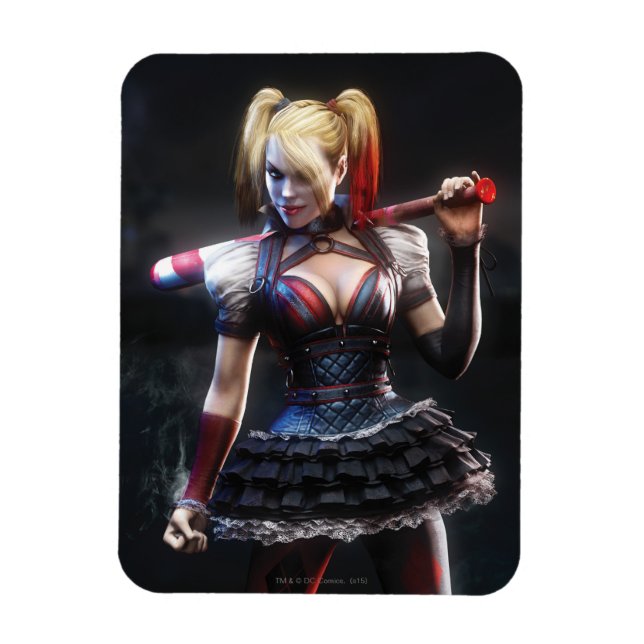 Magnet Flexible Batman Arkham Knight | Harley Quinn avec chauve-so (Vertical)