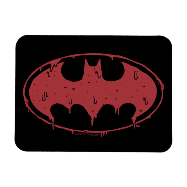 Magnet Flexible Batman | Logo Oozing Red Bat (Horizontal)